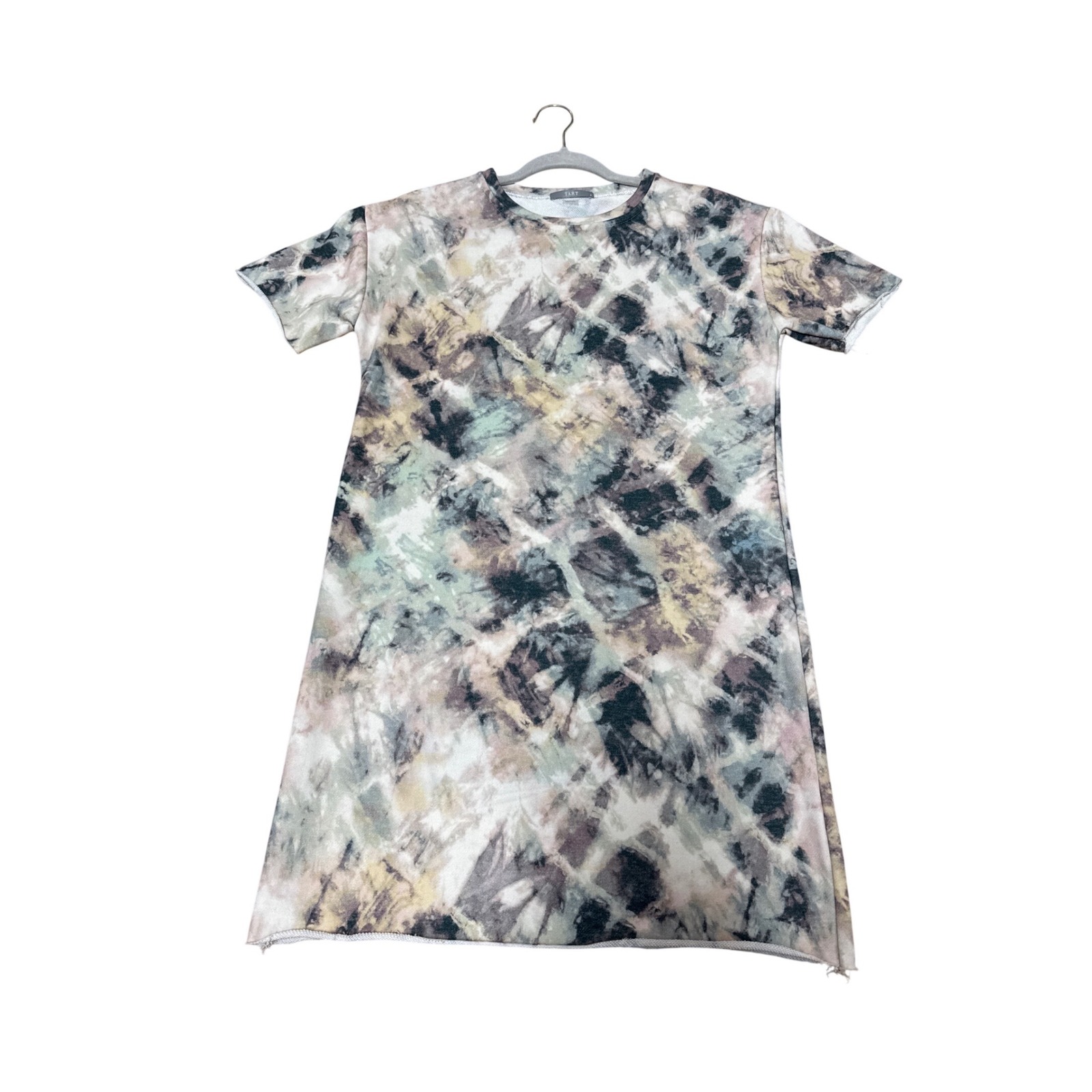 Tart (Multicolor) Tie Dye French Terry T-Shirt Dress Womens Small S